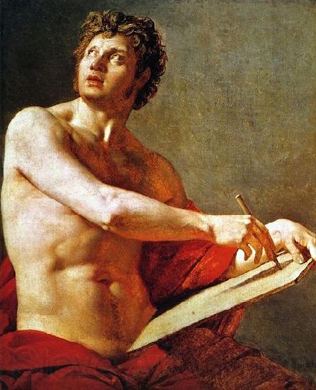 Jean Auguste Dominique Ingres Academic Study of a Male Torse. Spain oil painting art